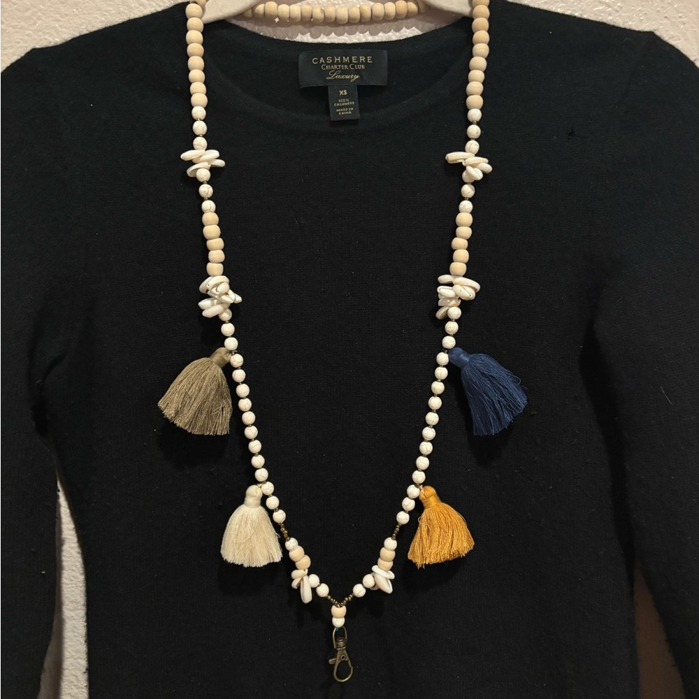NWOT Colorful Tassel Necklace/ landyard